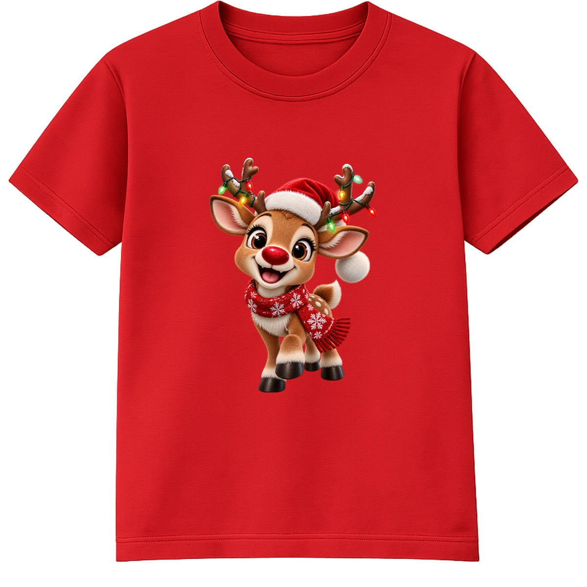 Rudolph kids Christmas t-shirt - Red