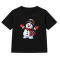 Top Hat Snowman kids Christmas t-shirt - Black