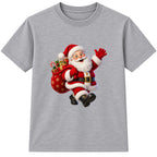 Santa's Delivery kids Christmas t-shirt - Heather Grey