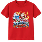 North Star Surfer adult Christmas t-shirt - Red