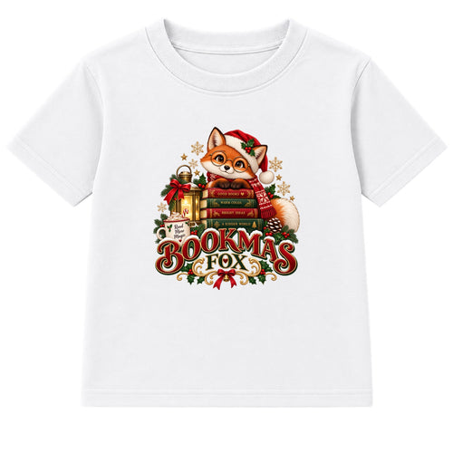 Bookmas Fox kids Christmas t-shirt - White