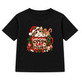 Cocoa Cat Club kids Christmas t-shirt - Black