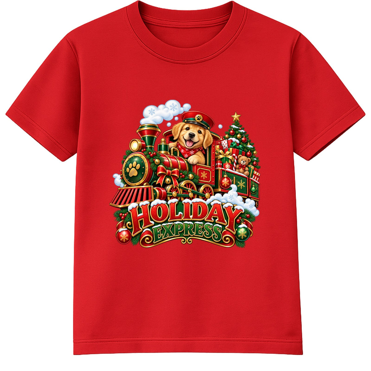 Holiday Express kids Christmas t-shirt - Red