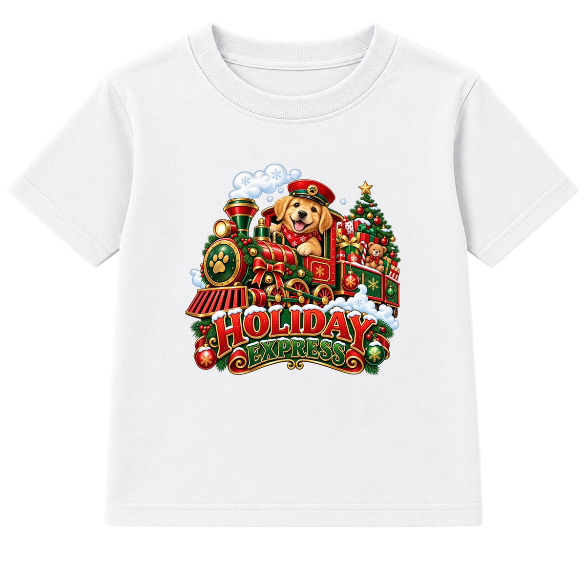 Holiday Express kids Christmas t-shirt - White
