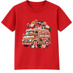 Sweet Holiday Delivery kids Christmas t-shirt - Red