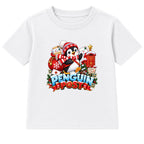 Penguin Post kids Christmas t-shirt - White