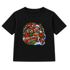 Wreath Rider kids Christmas t-shirt - Black