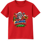Cosmic Christmas Crew kids Christmas t-shirt - Red