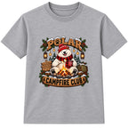 Polar Campfire Club kids Christmas t-shirt - Heather Grey