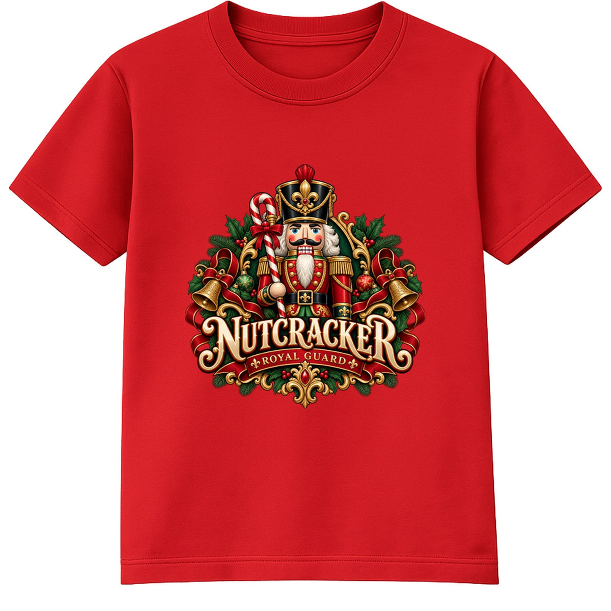 Nutcracker Royal Guard adult Christmas t-shirt - Red