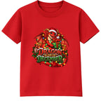 Dragon of December kids Christmas t-shirt - Red