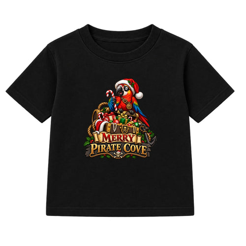 Merry Pirate Cove kids Christmas t-shirt - Black