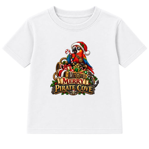Merry Pirate Cove kids Christmas t-shirt - White