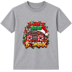 Jingle Beat Boombox kids Christmas t-shirt - Heather Grey