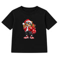 Santa Bear adult Christmas t-shirt - Black