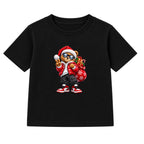 Santa Bear adult Christmas t-shirt - Black