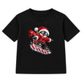 Snowboard Penguin kids Christmas t-shirt - Black