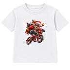 BMX Reindeer kids Christmas t-shirt - White