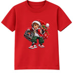 Elf DJ kids Christmas t-shirt - Red