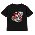 Husky Sled Run kids Christmas t-shirt - Black