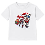 Husky Sled Run kids Christmas t-shirt - White