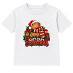 Cozy Capy Christmas adult Christmas t-shirt - White
