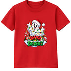 Boo & Bright kids Christmas t-shirt - Red
