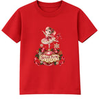 Sugar Plum Star kids Christmas t-shirt - Red