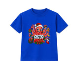 Octo Noel kids Christmas t-shirt - Blue