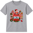 Octo Noel kids Christmas t-shirt - Heather Grey