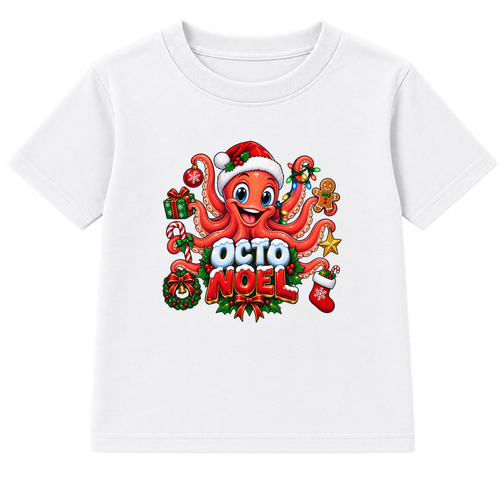 Octo Noel kids Christmas t-shirt - White