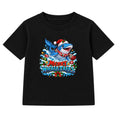 Merry Whale Tales kids Christmas t-shirt - Black