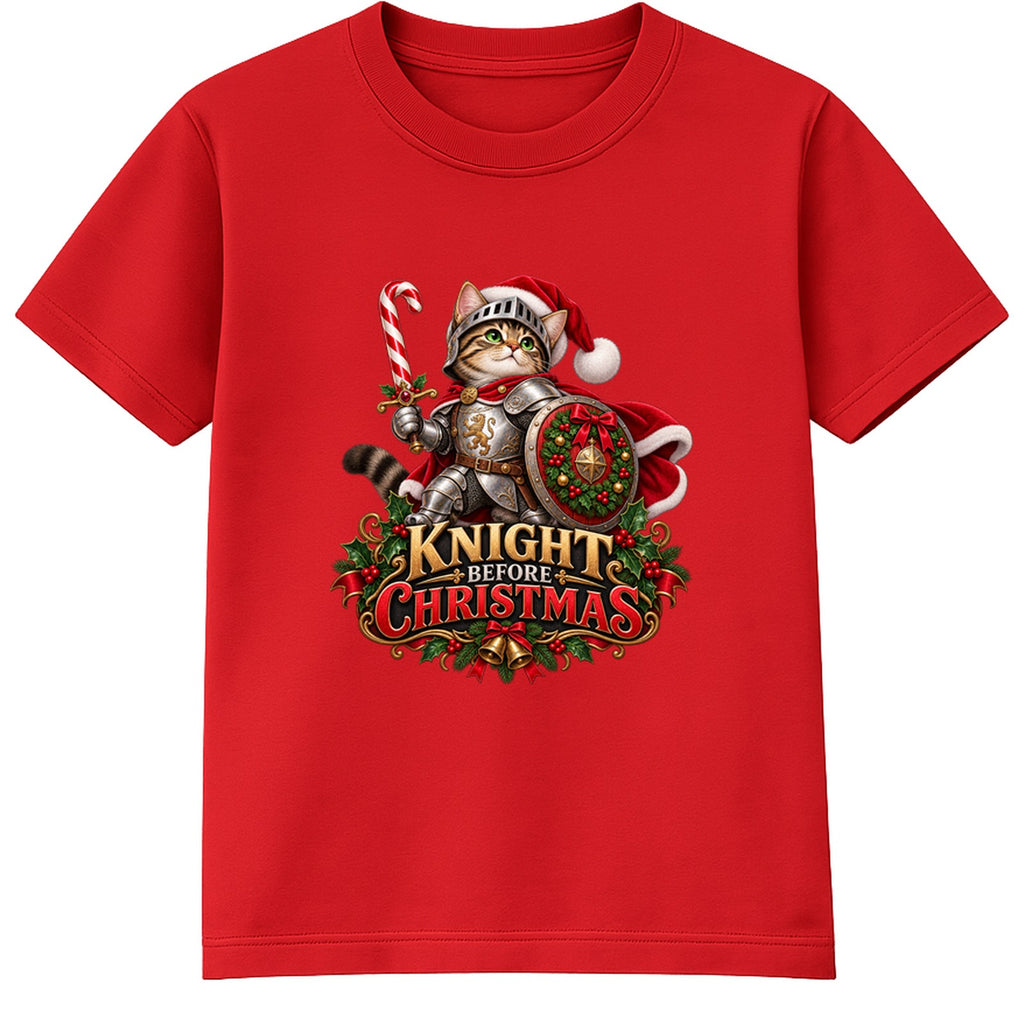 Knight Before Christmas adult Christmas t-shirt - Red