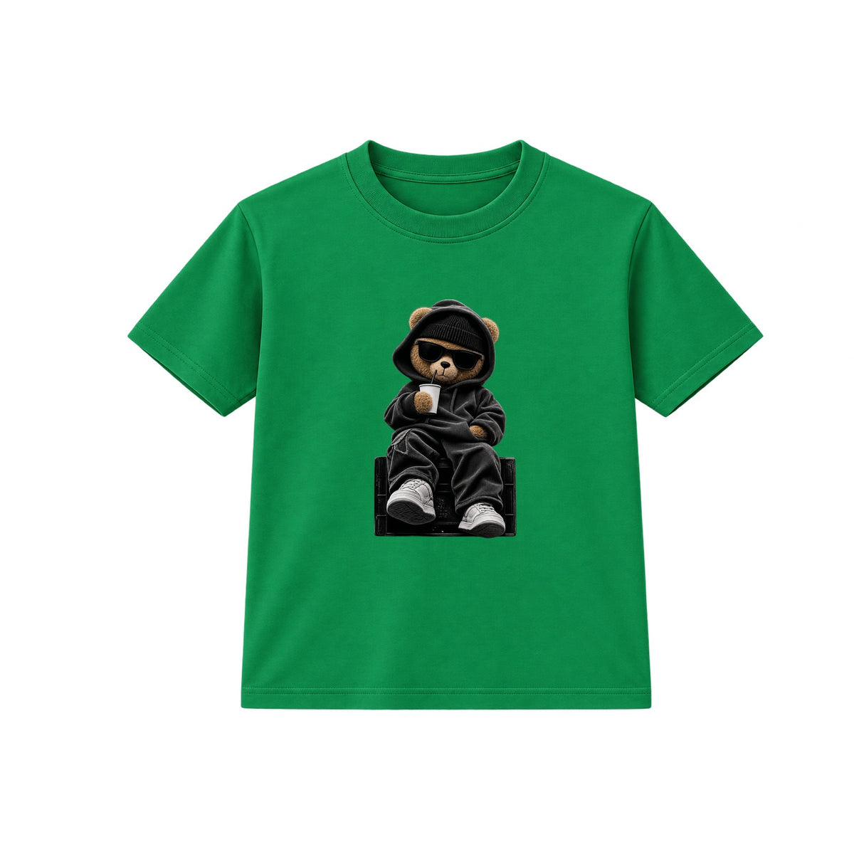 Hood Bear Chill adult t-shirt - Green