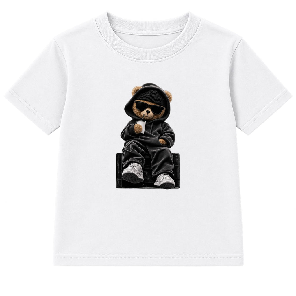 Hood Bear Chill adult t-shirt - White