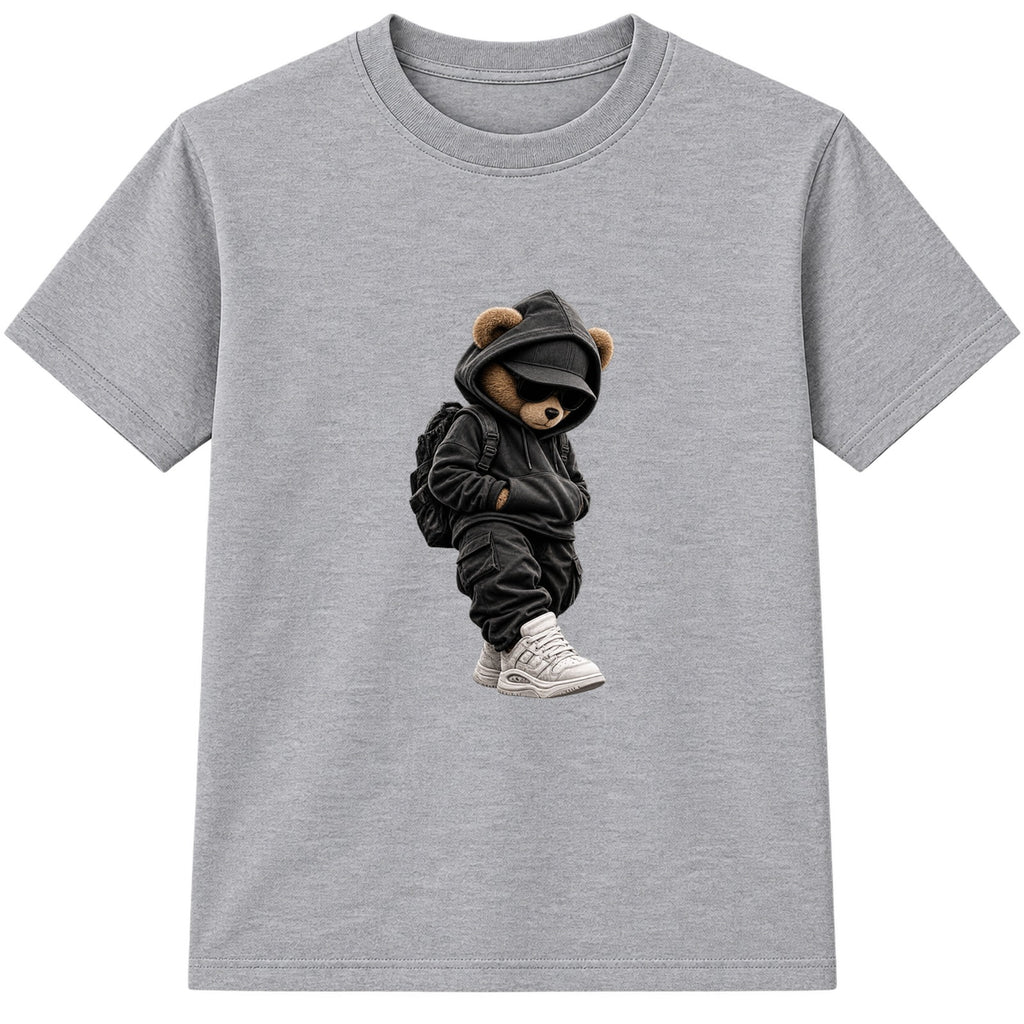 Hood Bear Pack adult t-shirt - Heather Grey