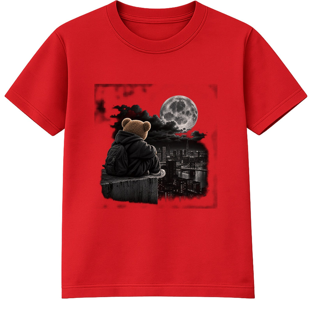 Bear City Nights adult t-shirt - Red