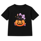 Pumpkin Kitten kids Halloween t-shirt - Black