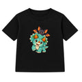 Pumpkin Triceratops kids Halloween t-shirt - Black