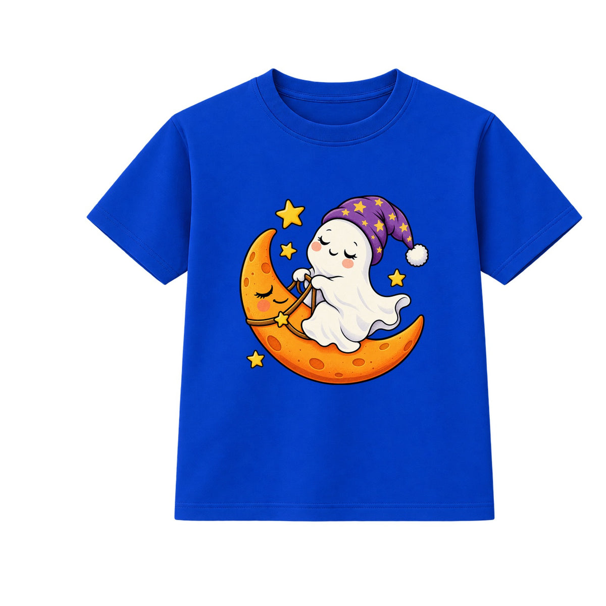 Moon Rider Ghost kids Halloween t-shirt - Blue