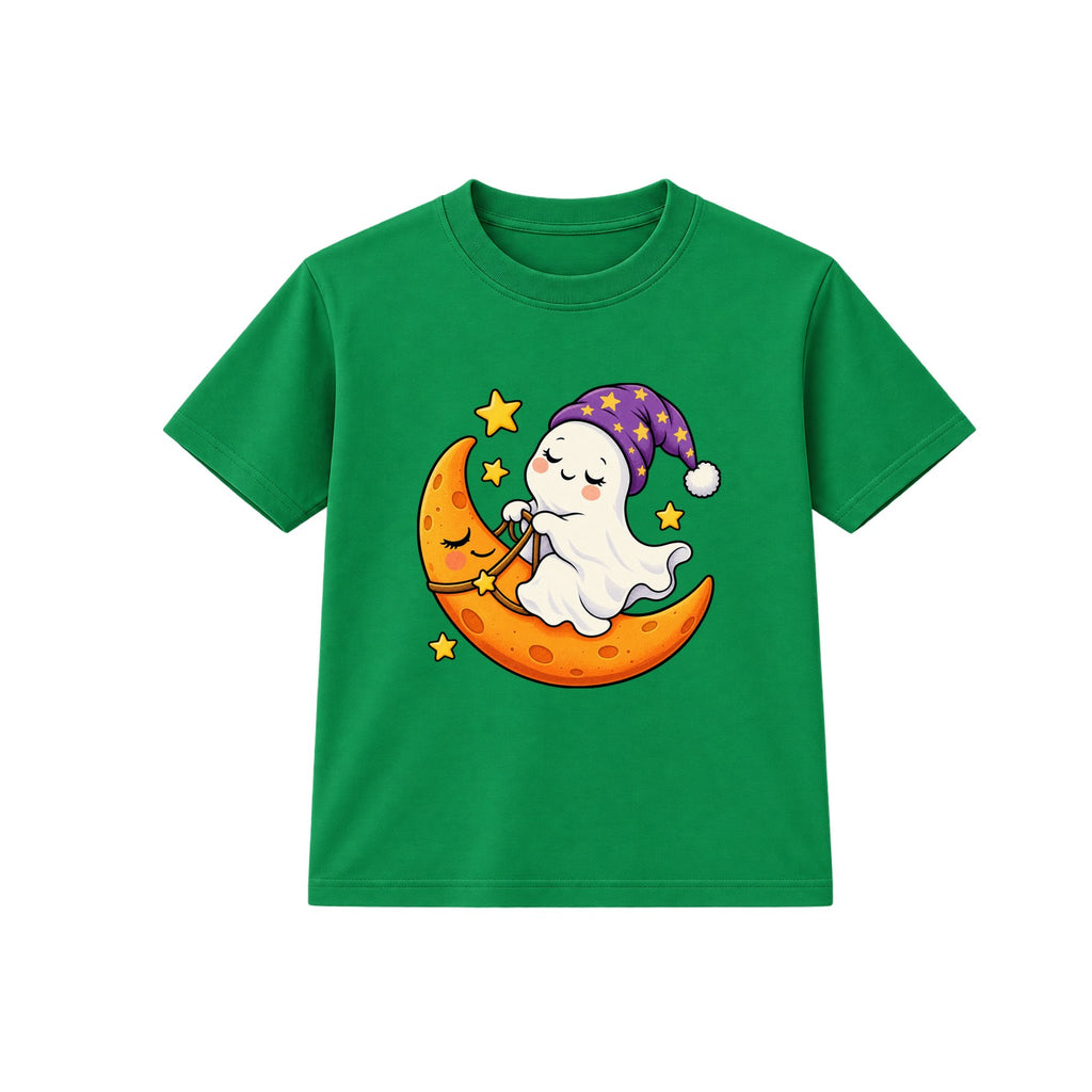 Moon Rider Ghost kids Halloween t-shirt - Green