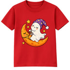 Moon Rider Ghost kids Halloween t-shirt - Red