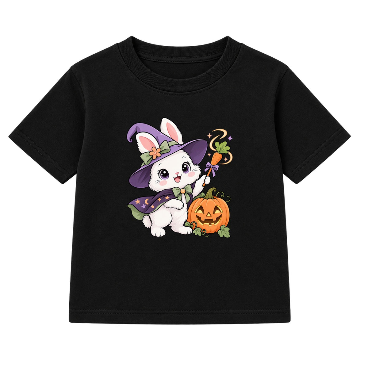 Witch Bunny kids Halloween t-shirt - Black