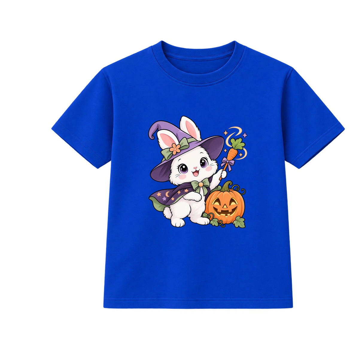 Witch Bunny kids Halloween t-shirt - Blue
