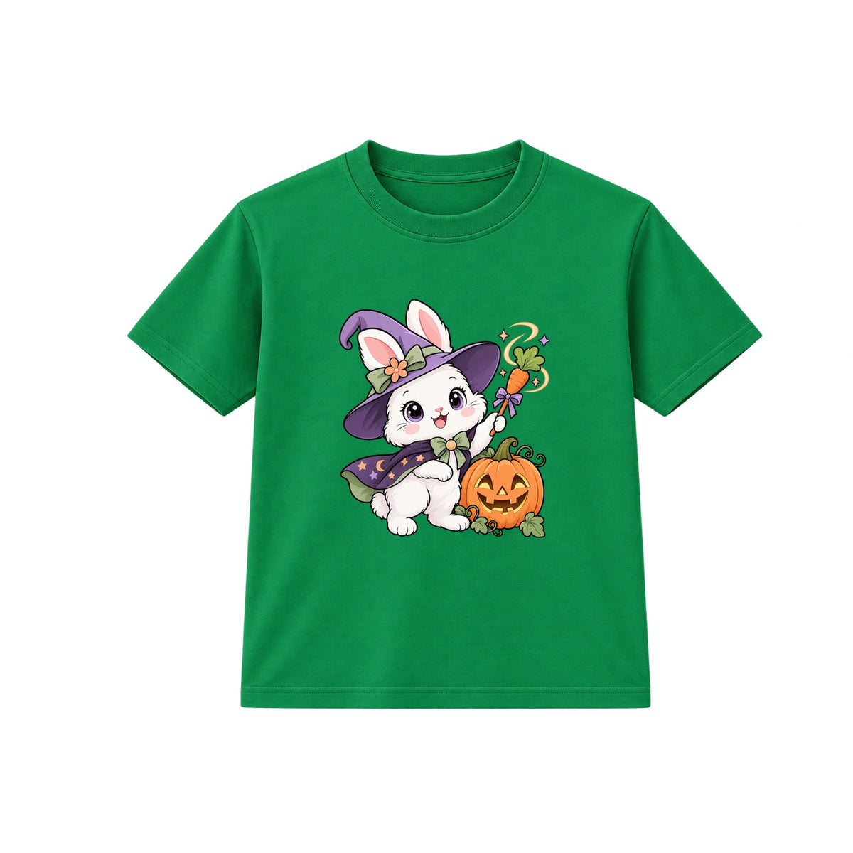 Witch Bunny kids Halloween t-shirt - Green