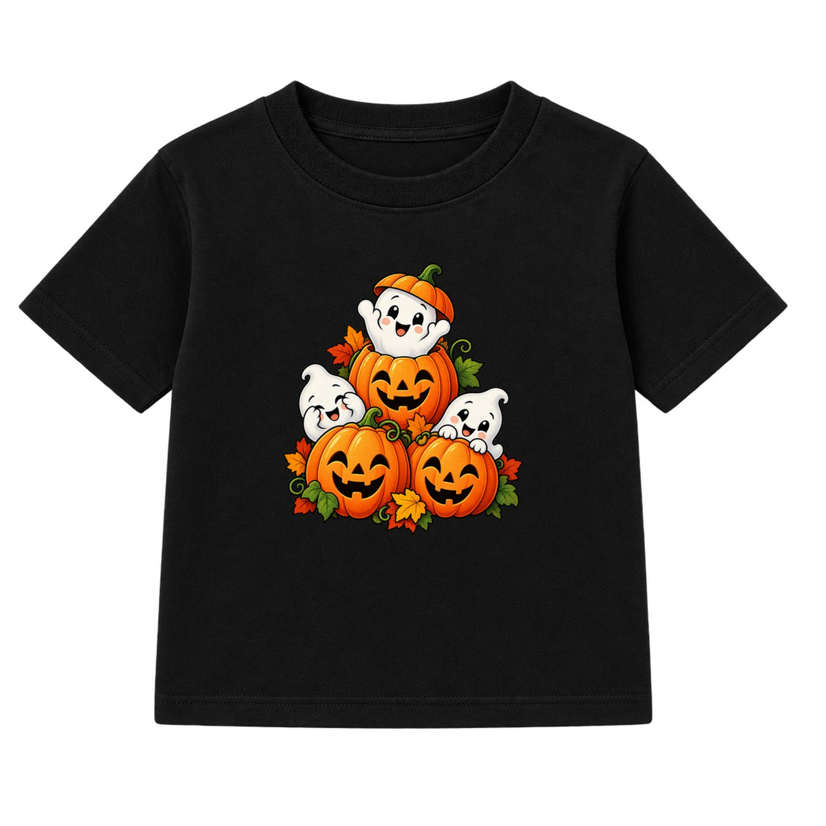 Ghost Stack kids Halloween t-shirt - Black