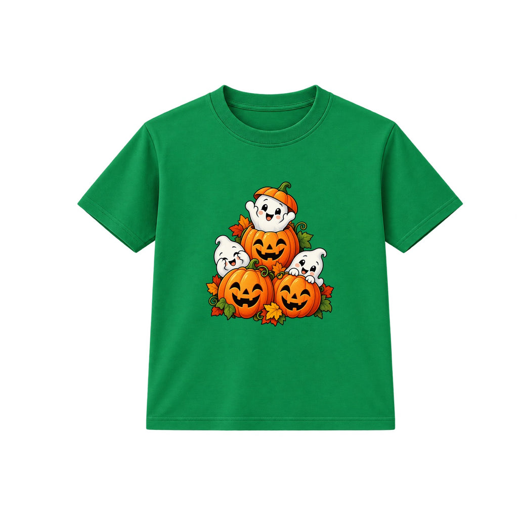 Ghost Stack kids Halloween t-shirt - Green
