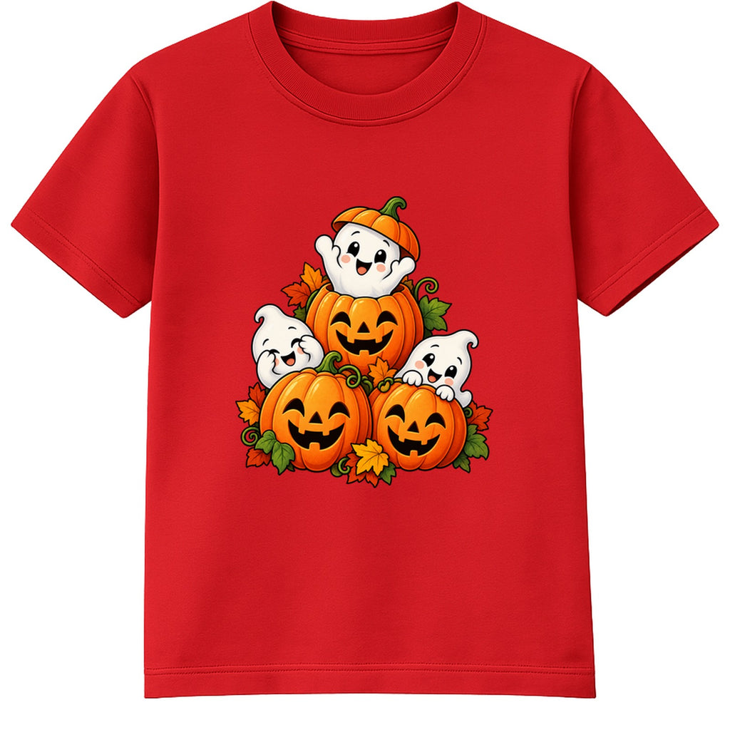 Ghost Stack kids Halloween t-shirt - Red