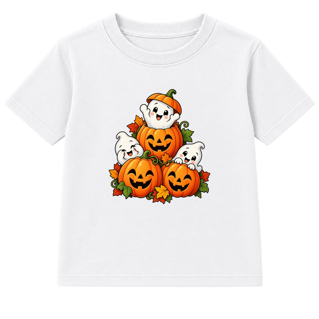 Ghost Stack kids Halloween t-shirt - White