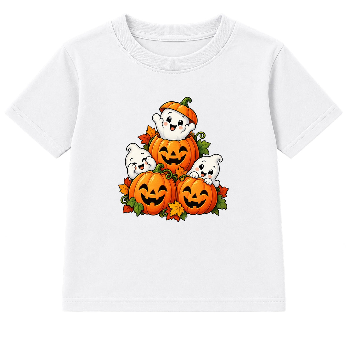 Ghost Stack kids Halloween t-shirt - White
